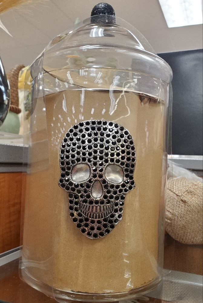 Bling Skull Canister-NWT